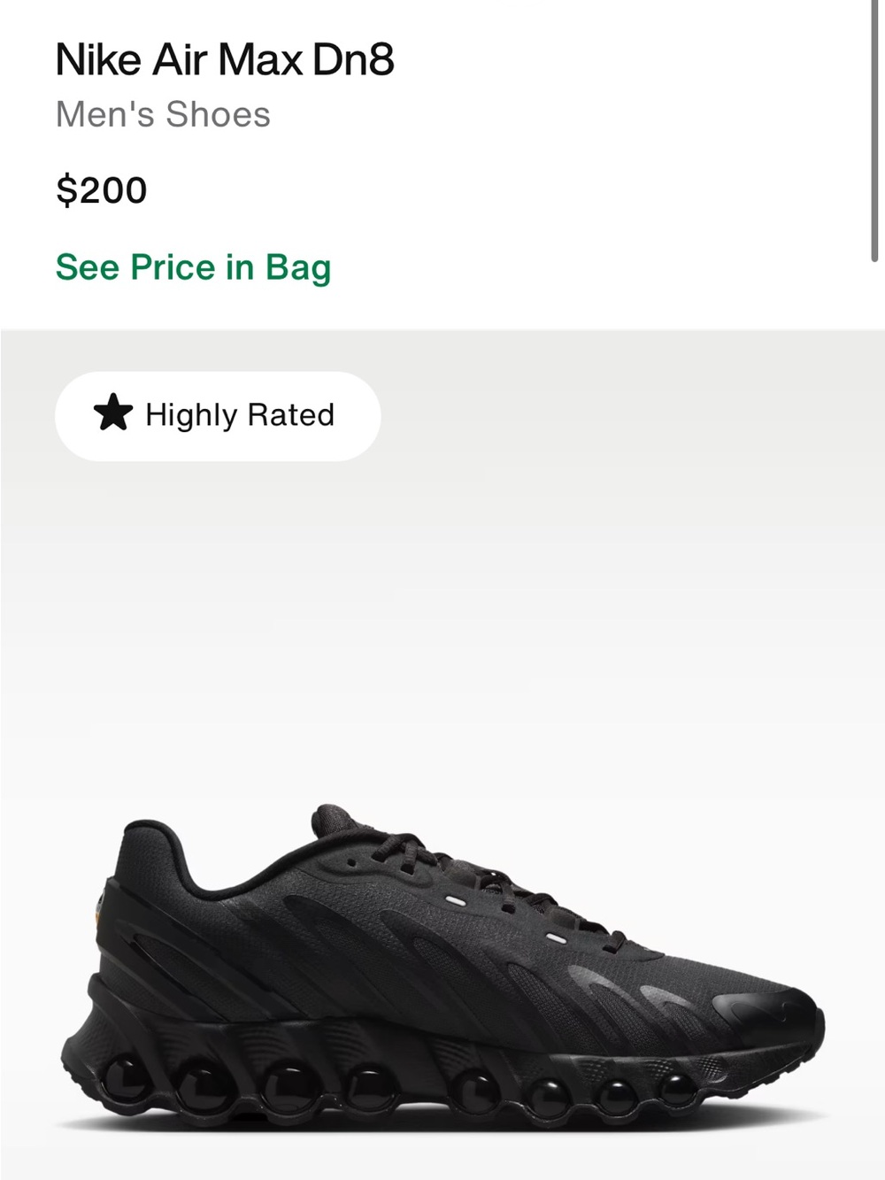 Nike Air Max DN8 Men's Black Athletic Sneakers